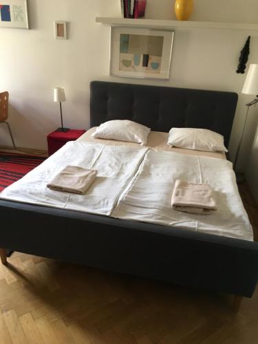 Postel nebo postele na pokoji v ubytování Cosy Studio apartment near Florenc in Prague
