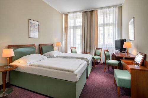Cama o camas de una habitación en Clarion Hotel Prague Old Town
