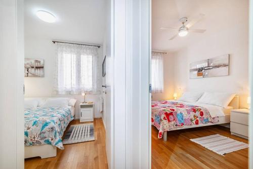 Postelja oz. postelje v sobi nastanitve Ap Stella, center of Zadar, 2Br, parking