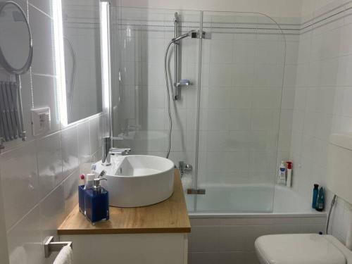 Ένα μπάνιο στο Mamidoli apartment, exclusive area in Chiavari