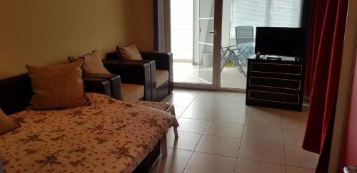 โทรทัศน์และ/หรือระบบความบันเทิงของ Nasty Apartament