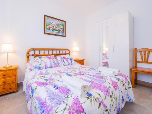 Säng eller sängar i ett rum på Cubo's Casa Rural La Guillena