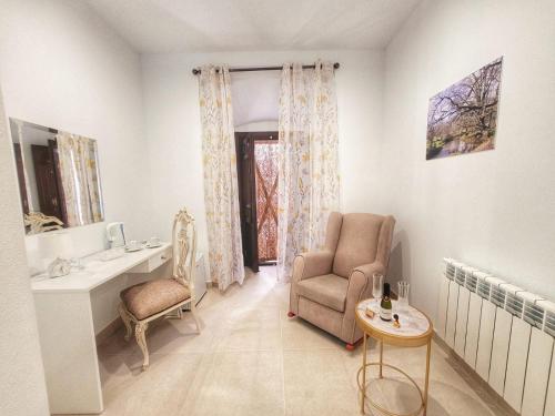 Posezení v ubytování Casa Rural "Laplaza23"