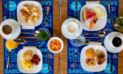 Opções de café da manhã disponíveis para hóspedes em Rio hotel by Bourbon Indaiatuba Viracopos