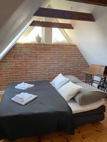 Katil atau katil-katil dalam bilik di Apartmán U Březinů