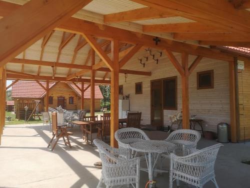 Restoran atau tempat lain untuk makan di Tómajor Vendégházak