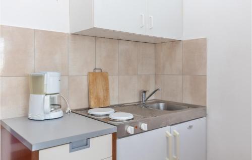 Kjøkken eller kjøkkenkrok på Lovely Apartment In Jadranovo With Wifi