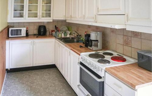 Η κουζίνα ή μικρή κουζίνα στο Stunning Apartment In Målilla With Wifi
