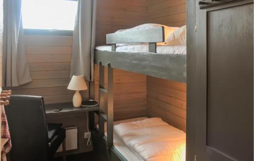 Двуетажно легло или двуетажни легла в стая в Cozy Home In Hovden I Setesdalen With House A Mountain View
