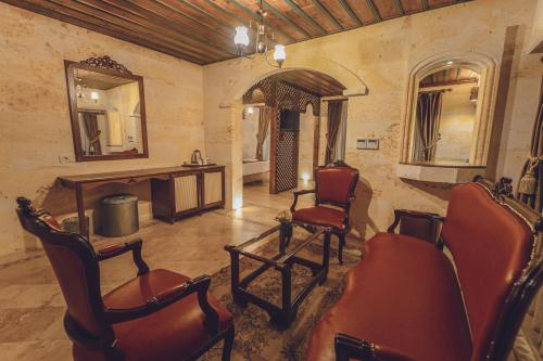 Χώρος καθιστικού στο Sobek Stone House Cappadocia