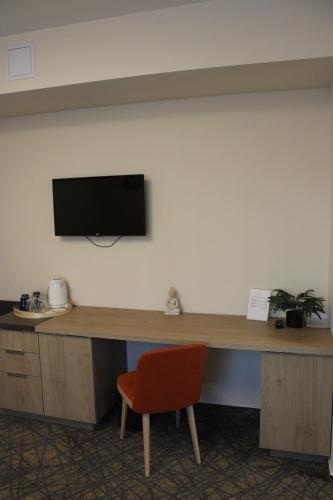 TV a/nebo společenská místnost v ubytování Easy Suites Hévíz