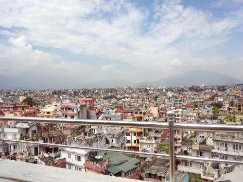 a city view from the roof of a building at Hotel Regal Airport in Kathmandu