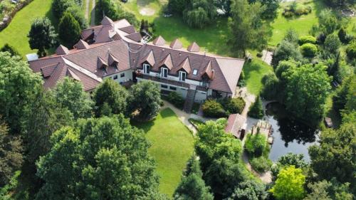 Letecký snímek ubytování Ivanek guest house
