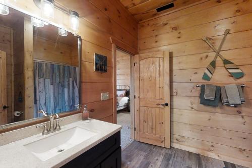 Koupelna v ubytování Elk Lodge