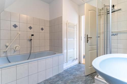 Vannituba majutusasutuses Hus Dünenkieker SPO Hus Dünenkieker SPO