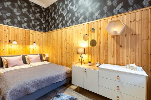 Posteľ alebo postele v izbe v ubytovaní Stylish Modern Apartment next to New York Cafe