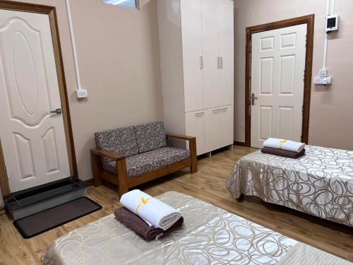 Cama o camas de una habitación en Hotel Dinthar Zara