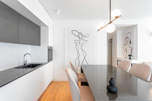 Kuchyňa alebo kuchynka v ubytovaní Adria Concept boutique apartments