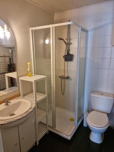 Koupelna v ubytování Vitam-Inn