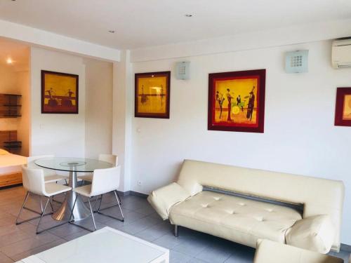 Posezení v ubytování Appartement Confortable Jean Jaurès Cannes