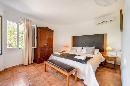 Кровать или кровати в номере Villa Armonía