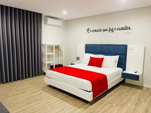 Krevet ili kreveti u jedinici u okviru objekta Alojamento da Ladeira