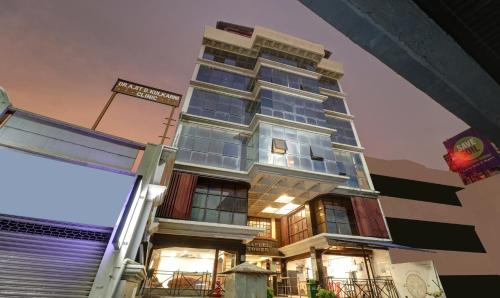 El edificio en el que está el hotel