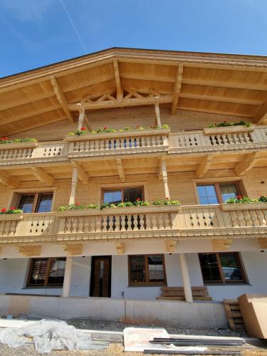 Greidlhof Alpstyle Apartmentsにあるバルコニーまたはテラス