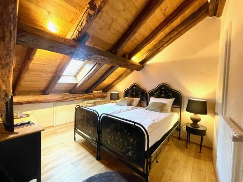 Кровать или кровати в номере Hotel Cittadella
