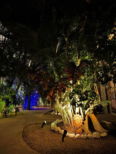 Zahrada ubytování Pacha Tulum Boutique Hotel