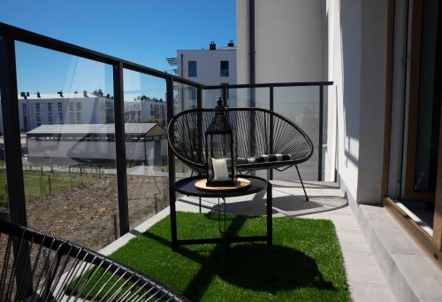 Μπαλκόνι ή βεράντα στο Luxus Apartament Tulipan