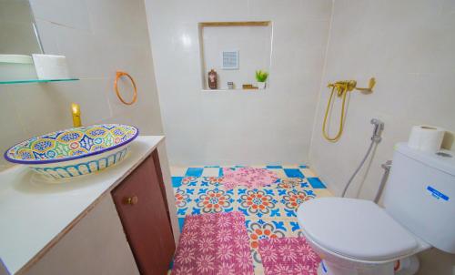 Koupelna v ubytování Riad Fes Basma