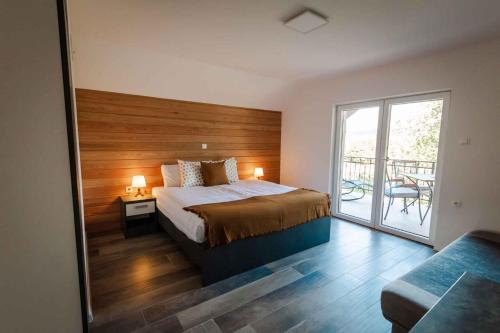 En eller flere senge i et værelse på Holiday home in Smarjeske Toplice Kranjska Krain 42904