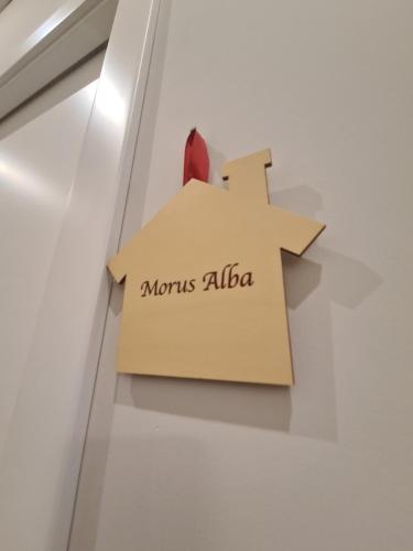 a cardboard cut out of a star with the words mars alba at Mulberry House in Trani