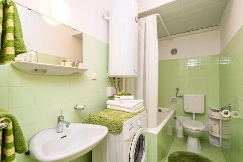 Koupelna v ubytování Apartment Bakus