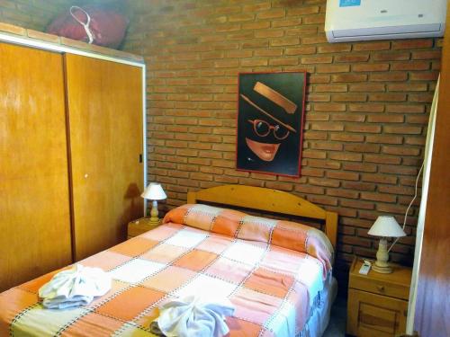 Krevet ili kreveti u jedinici u okviru objekta Cabañas Bosque