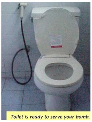 a toilet is ready to serve yourbomb sidx sidx sidx sidx sidx sidx at 5บีบี 5BB guest house in Bangkok