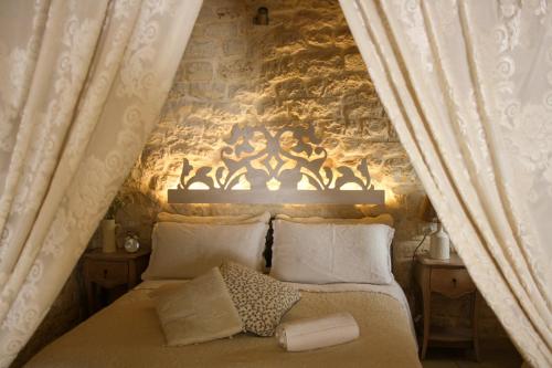 Postel nebo postele na pokoji v ubytování EnjoyTrulli - Unesco Site