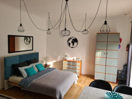 Llit o llits en una habitació de Nad-Morskie Apartamenty