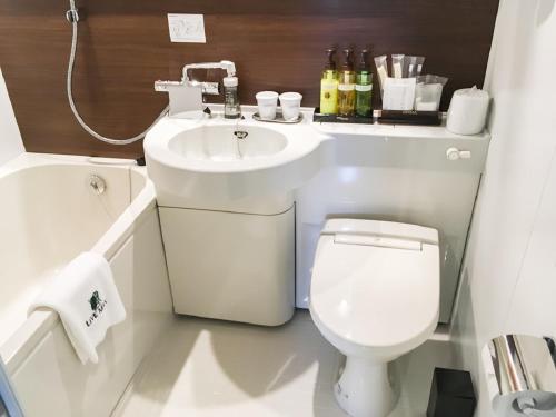 Vonios kambarys apgyvendinimo įstaigoje HOTEL LiVEMAX Gifu Ekimae