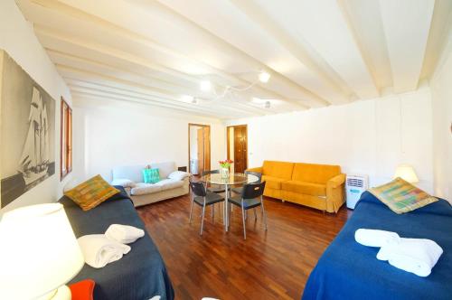 Χώρος καθιστικού στο Ca' Canal View San Marco 492 WI-FI Fibre