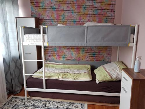 Postel nebo postele na pokoji v ubytování Mesonette Wohung