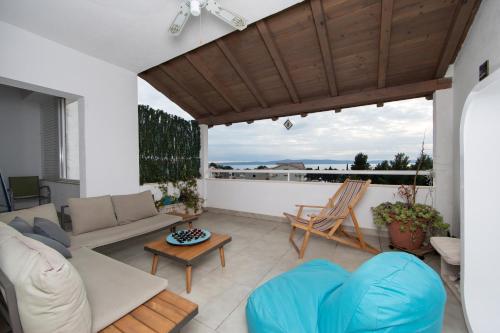 Χώρος καθιστικού στο lux apartment