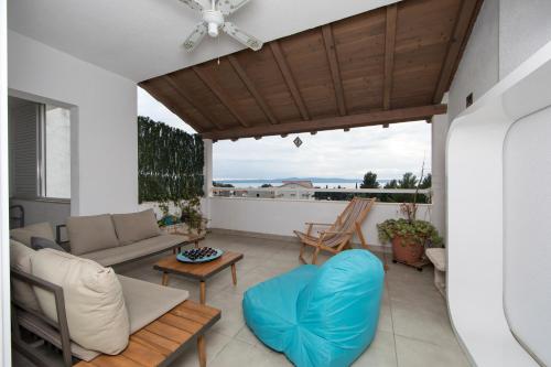Χώρος καθιστικού στο lux apartment