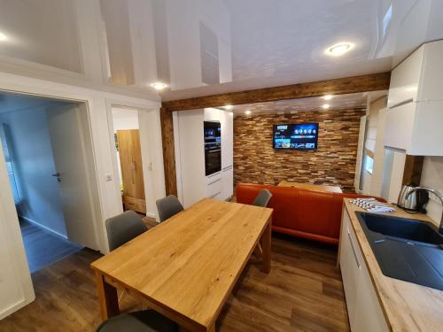 Η κουζίνα ή μικρή κουζίνα στο Apartment-1 Rödermark