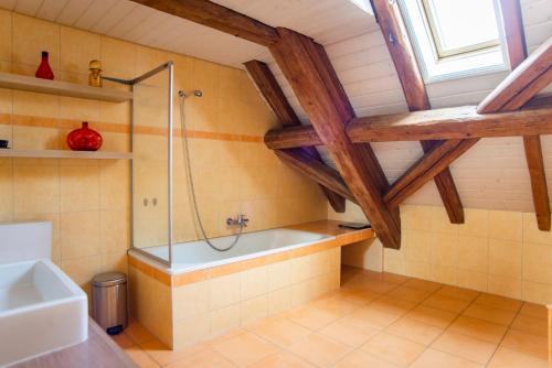 Koupelna v ubytování La Ferme du Bonheur - Chez l'Gaby
