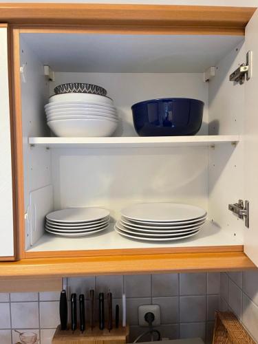 Kuchyň nebo kuchyňský kout v ubytování Ferienwohnung Hochfelln