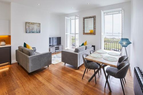 a living room with a table and chairs at Host & Stay - The Connell in Whitby