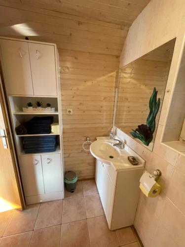 Koupelna v ubytování Mountain view cottage