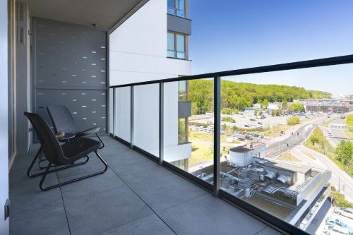 Μπαλκόνι ή βεράντα στο Symphony Modern Tower Apartamenty